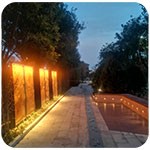 公園雕塑景觀(guān)亮化怎樣做？——洗墻燈如何安裝固定？